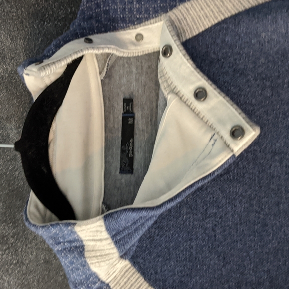 Prana Wool Blend Men's Long Sleeve Mock Neck Pullover Sweater Size Medium - Picture 10 of 13